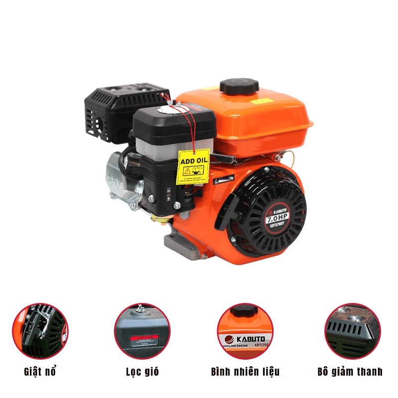 Đầu nổ chạy xăng KABUTO KBT170ST (Cốt sao)