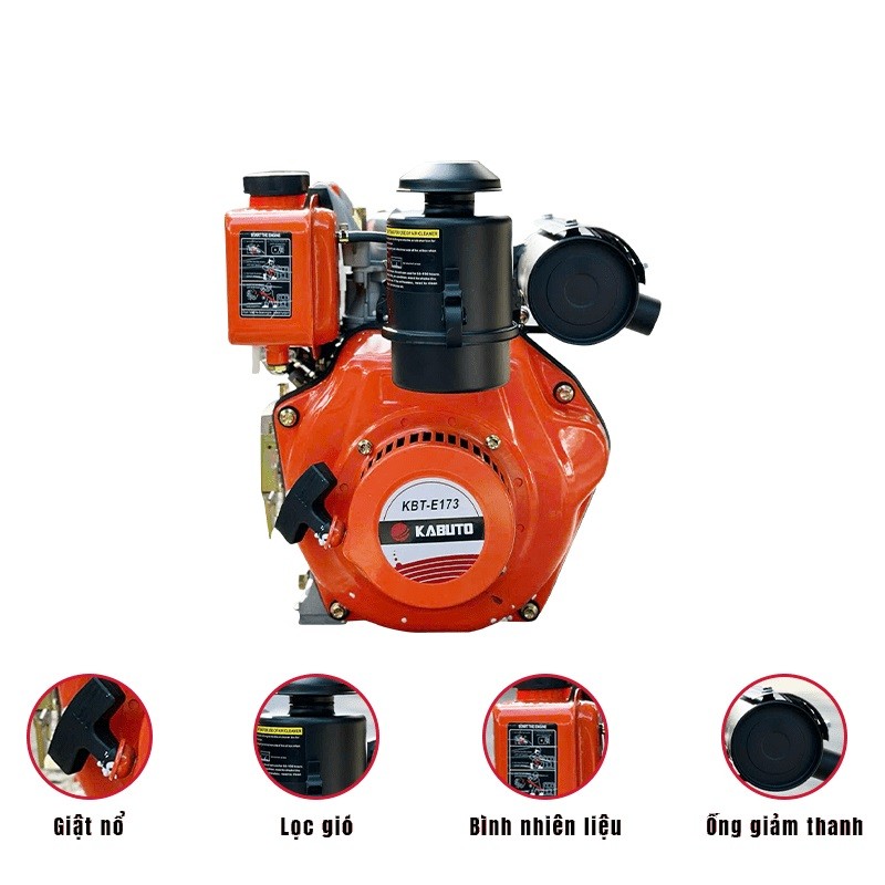 Đầu nổ chạy dầu KABUTO KBT-E173 (Cốt sao)