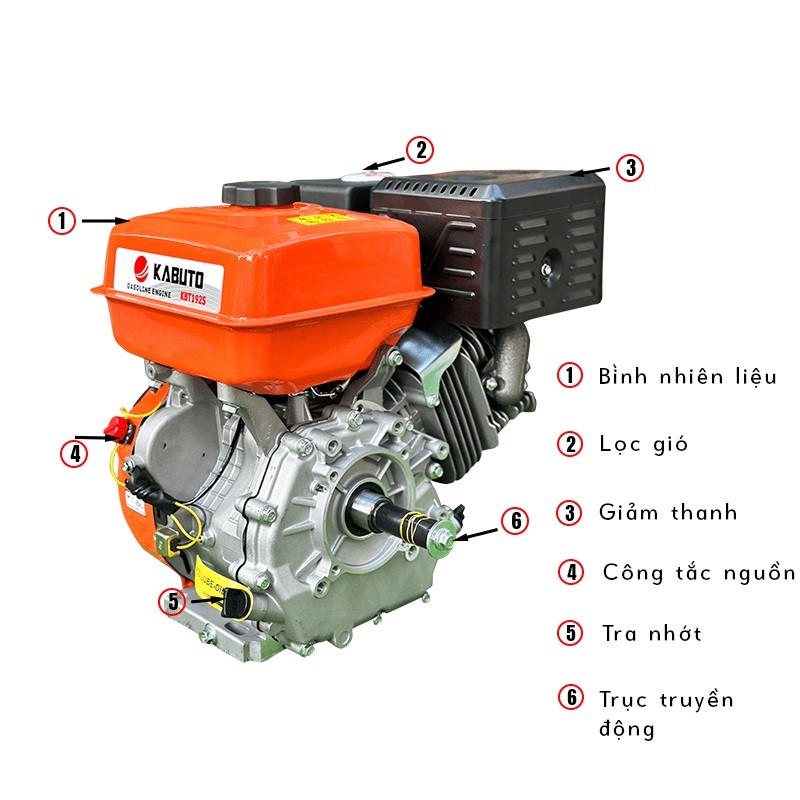 Đầu nổ chạy xăng KABUTO KBE192S