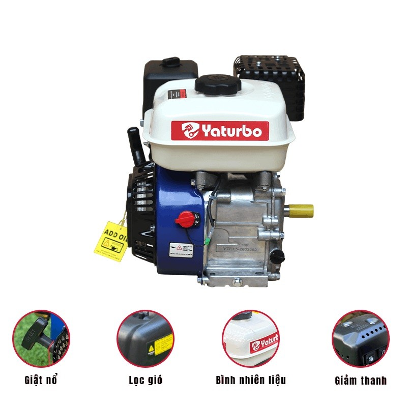 Đầu nổ chạy xăng YATURBO YTE7.5