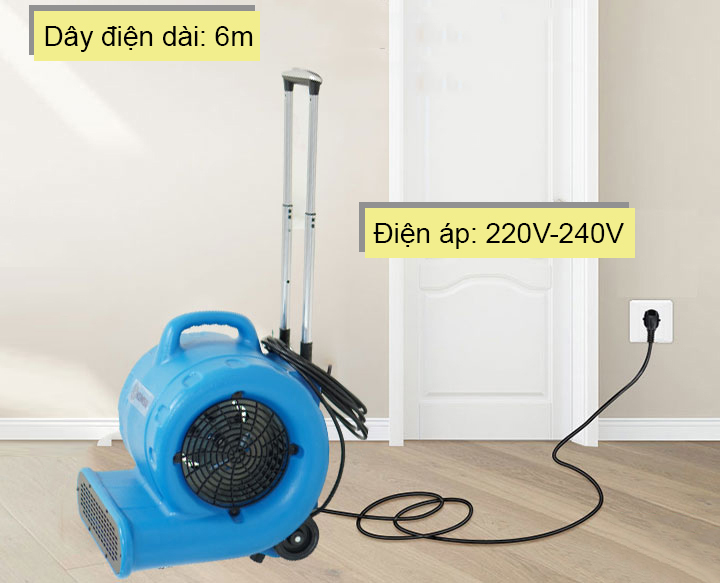 Quạt thổi thảm hai chế độ nóng và mát Kumisai KMS 4200