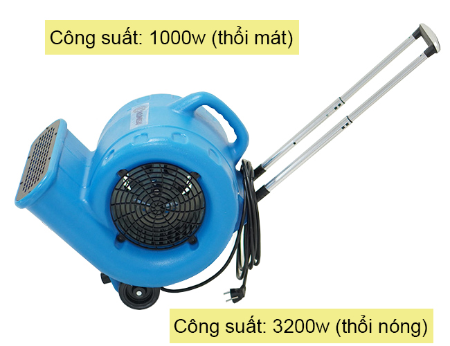 Quạt thổi thảm hai chế độ nóng và mát Kumisai KMS 4200