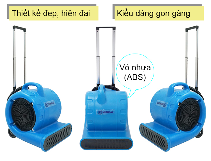 Quạt thổi thảm hai chế độ nóng và mát Kumisai KMS 4200