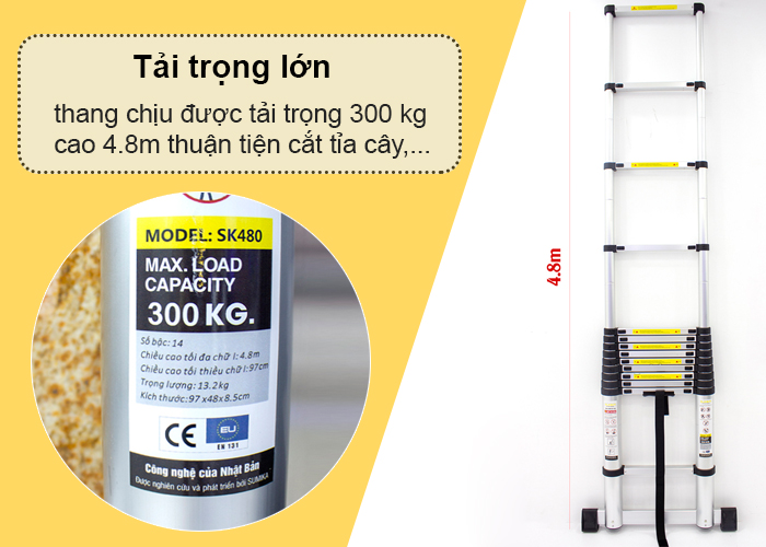 Thang nhôm rút gọn Sumika SK 480