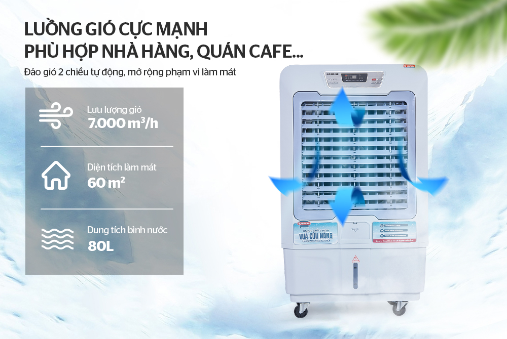 Quạt điều hòa Sunhouse SHD7772